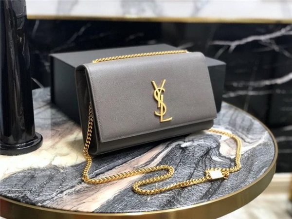 YSL Kate Medium in Grain De Poudre Embossed Leather (Varied Colors)
