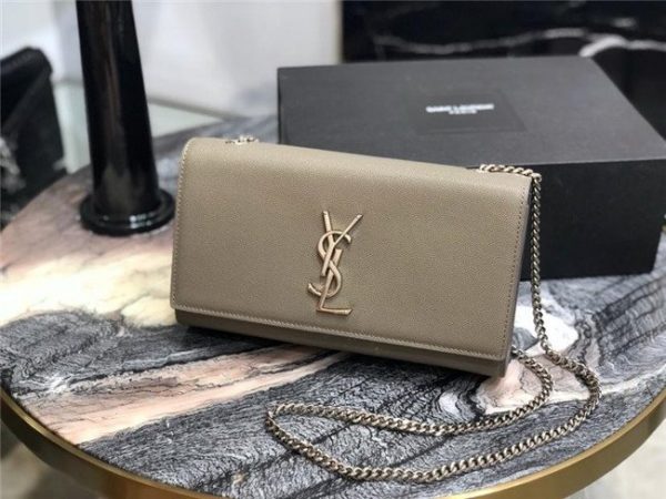 YSL Kate Medium in Grain De Poudre Embossed Leather (Varied Colors)
