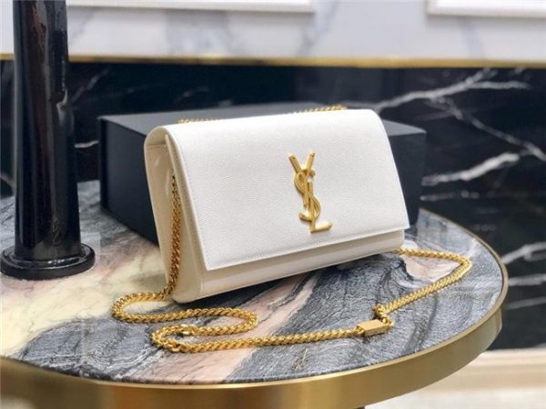 YSL Kate Medium in Grain De Poudre Embossed Leather (Varied Colors)