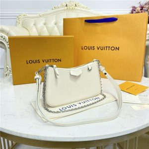 Louis Vuitton Easy Pouch on Strap Quartz White Replica