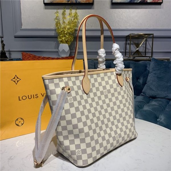 Louis Vuitton Damier Azur Replica Neverfull MM Beige