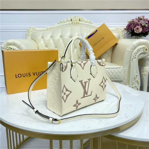 Louis Vuitton Onthego PM Cream