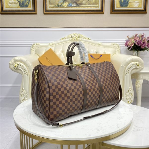 Louis Vuitton Keepall Bandouliere 55 Damier Canvas