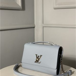 Louis Vuitton Lockme Clutch Olympe Blue