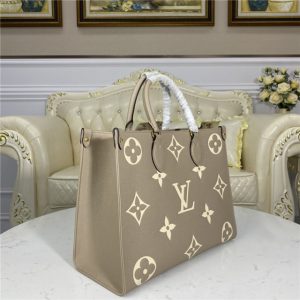 Louis Vuitton OnTheGo MM Replica Monogram Empreinte Leather Tourterelle Bag