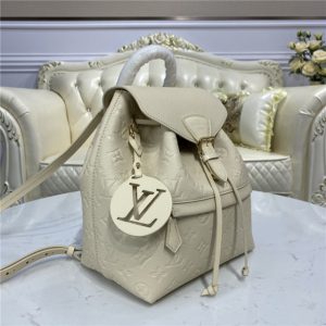 Louis Vuitton Montsouris Replica Backpack Monogram Empreinte New Creme