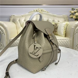 Louis Vuitton Montsouris Fake Backpack Monogram Empreinte Turtledove
