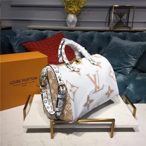 Louis Vuitton Speedy Bandouliere 30 Creme Beige