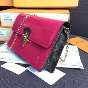 Louis Vuitton Cherrywood Chain Wallet Patent Leather (Varied Colors)