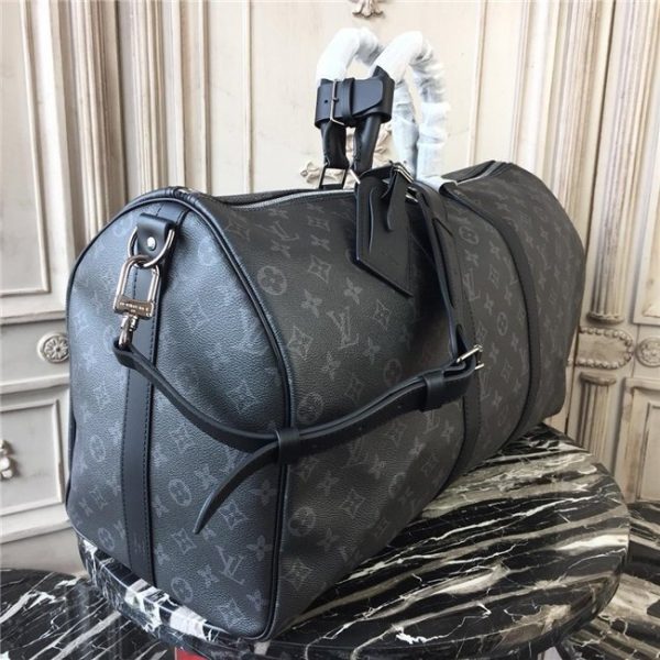 Louis Vuitton Keepall Bandouliere 50 Monogram Eclipse Replica Canvas