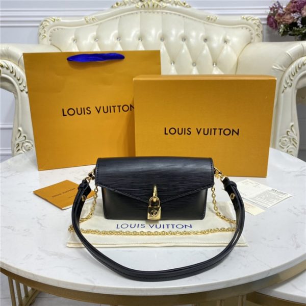 Louis Vuitton Padlock On Strap Replica Epi Leather Black