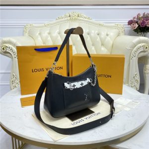 Louis Vuitton Marelle Epi Replica Leather Black