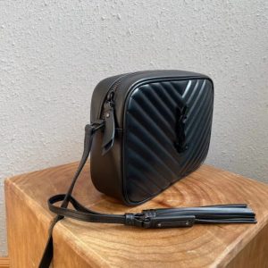 YSL Lou Camera Black Bag Matelasse Leather (BLACK H/W)