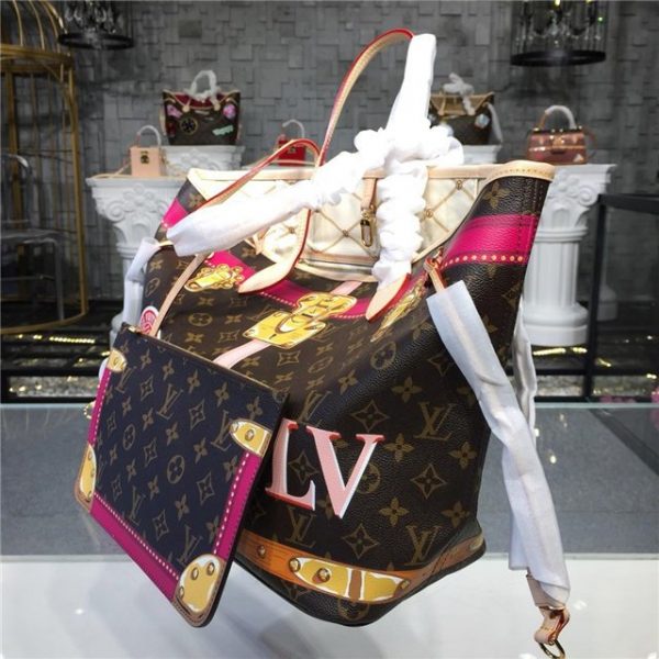 Louis Vuitton Neverfull Locks MM Monogram Canvas