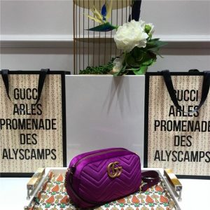 Gucci GG Marmont Matelasse Medium Shoulder Velvet Replica Bag (Varied Colors)