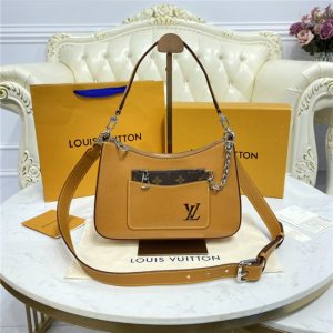 Louis Vuitton Marelle Fake Epi Leather Bag Honey Gold