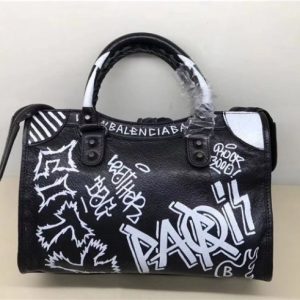 Balenciaga Classic Small City Graffiti Bag (Varied Colors)