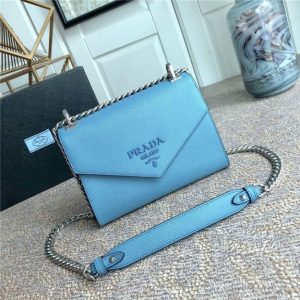 Prada Monochrome Saffiano Replica Leather Bag (Varied Colors)