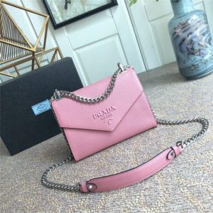 Prada Monochrome Saffiano Replica Leather Bag (Varied Colors)