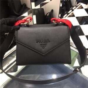 Prada Monochrome Saffiano Leather Bag Replica (Varied Colors)