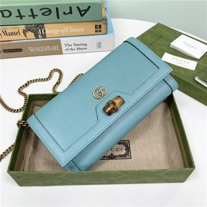 Gucci Diana Chain Wallet With Bamboo (Varied Colors)