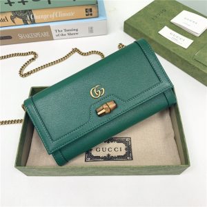 Gucci Diana Chain Wallet With Bamboo (Varied Colors)