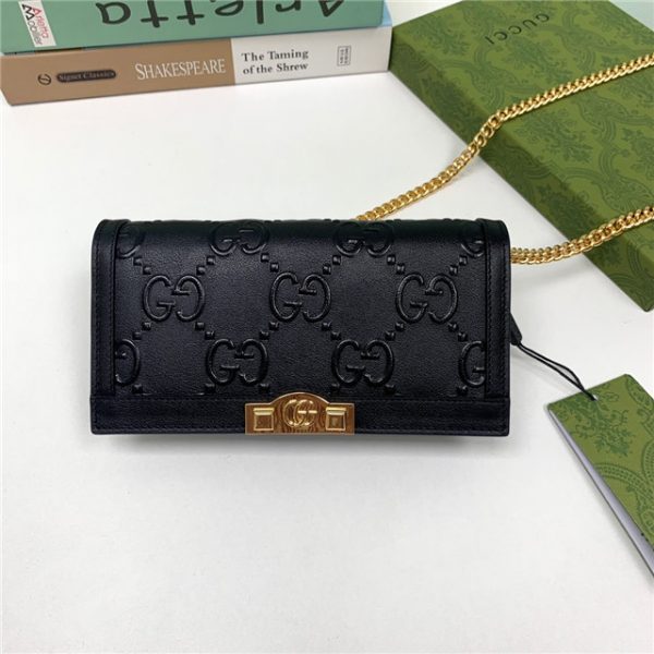 Gucci GG Wallet With Chain (Varied Colors)