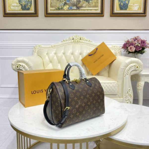 Louis Vuitton Speedy Bandouliere 30 Monogram Black M41112