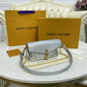 Louis Vuitton Padlock On Strap Epi Replica Leather Sliver