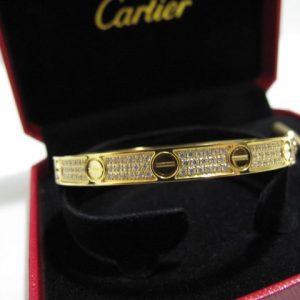 Cartier Love Bracelet Yellow Gold Full Diamonds