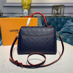 Louis Vuitton Georges MM Monogram Empreinte Leather Marine Rouge