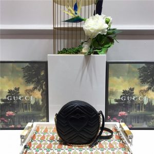 GG Marmont Mini Round Shoulder Replica Bag (Varied Colors)