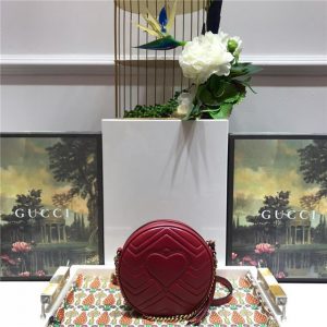 GG Marmont Mini Round Shoulder Replica Bag (Varied Colors)