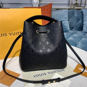 Louis Vuitton NeoNoe MM Monogram Empreinte leather Black