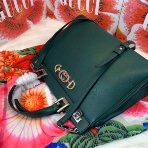 Gucci Zumi grainy leather medium top handle bag (Varied Colors)