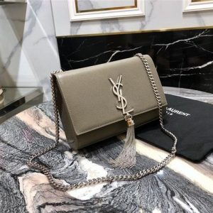 YSL Kate Small With Tassel in Grain De Poudre Embossed Leather (Varied Colors)