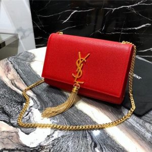 YSL Kate Small With Tassel in Grain De Poudre Embossed Leather (Varied Colors)