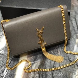 YSL Kate Medium With Tassel in Grain De Poudre Embossed Leather (Varied Colors)