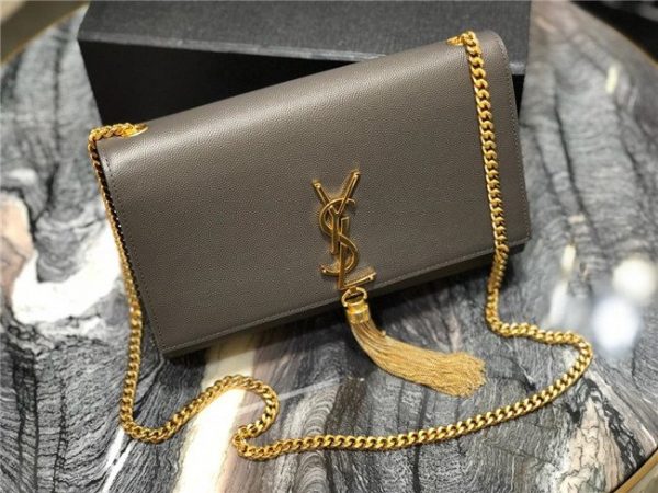 YSL Kate Medium With Tassel in Grain De Poudre Embossed Leather (Varied Colors)