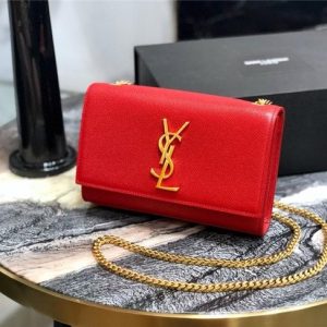 YSL Kate Small in Grain De Poudre Embossed Leather (Varied Colors)