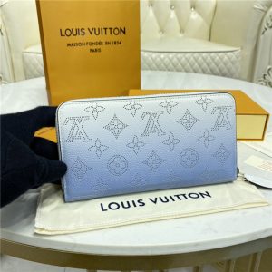 Louis Vuitton Zippy Wallet Mahina Blue