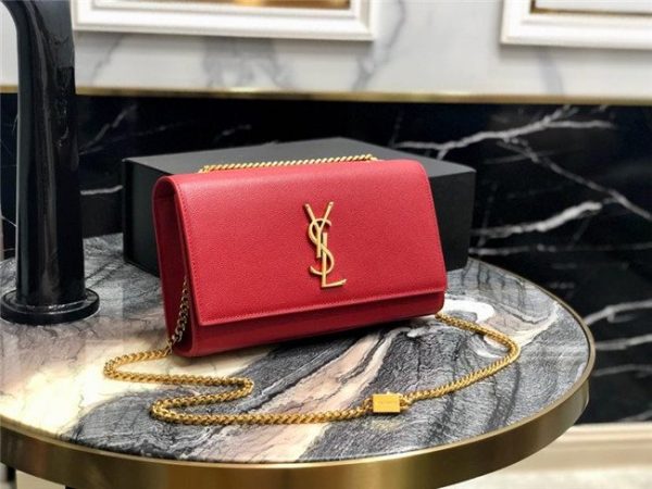 YSL Kate Medium in Grain De Poudre Embossed Leather (Varied Colors)