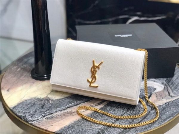 YSL Kate Medium in Grain De Poudre Embossed Leather (Varied Colors)