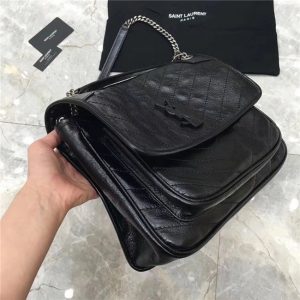 Yves Saint Laurent Large Niki Chain Bag Black