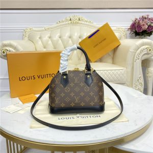 Louis Vuitton Alma Monogram Canvas BB Black