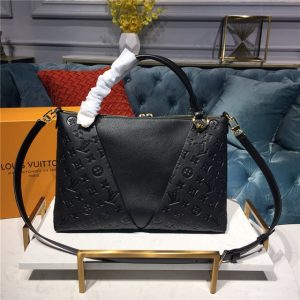 Louis Vuitton V Tote MM Monogram Empreinte Black