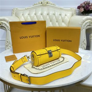 Louis Vuitton Papillon Trunk Epi Leather Yellow