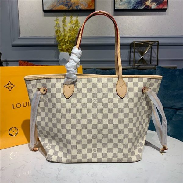 Louis Vuitton Damier Azur Replica Neverfull MM Beige