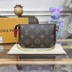 Louis Vuitton Mini Pochette Accessoires Fuchsia