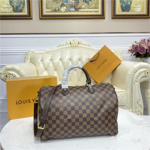 Louis Vuitton Speedy Bandouliere 35 Damier Ebene